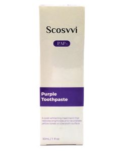 Purple Toothpaste for Teeth Whitening 30 ml Corrector Toothpaste