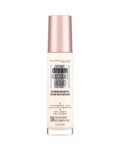 Maybelline Dream Radiant Liquid Foundation Makeup, 02 Fair Porcelain, 1 fl oz"