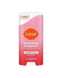 Lume Whole Body Deodorant Invisible Cream Stick Peony Rose