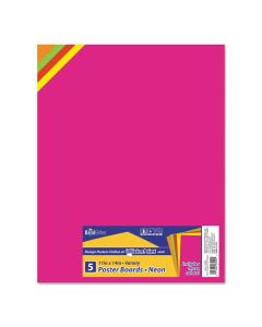 Royal Brites Premium Coated Poster Board 11 x 14 Assorted 5/Pack 23500