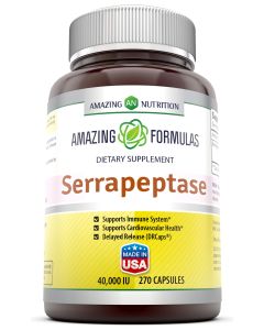 Amazing Formulas Serrapeptase 40000 IU 270 Capsules