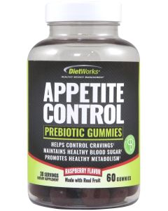 Appetite Control Prebiotic Gummies Weight Management Raspberry Flavor -60 Count