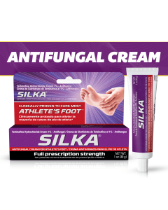 Silka Antifungal Cream, Prescription Strength Fungus Foot Treatment, 1oz"