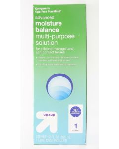 Up&Up Pure Advanced Moisture Moist Balance Multi-Purpose Lens Solution, 12 fl oz"