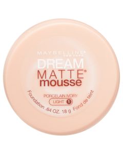 Maybelline Dream Matte Mousse Foundation, Porcelain Ivory, 0.64 oz"