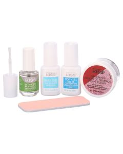 KISS Salon Dip Glitter Kit DIY Manicure, ‘Be Glam’, 8 Count"