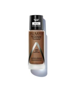 Almay Skin Perfecting Comfort Matte Liquid Foundation, 250 Cool Cappuccino, 1 fl oz"