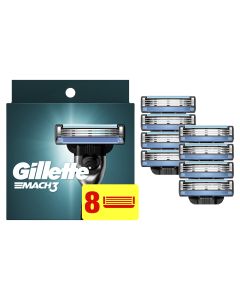 Gillette Mach3 Men's Razor Blades, 8 Blade Refills"