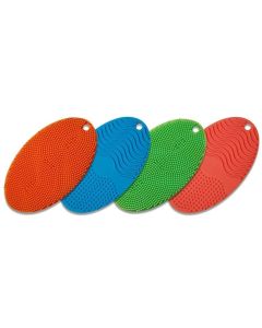 Spark Innovators Dish Egg Silicone Sponge, Red/Blue"