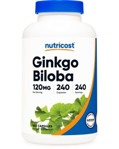 Nutricost Ginkgo Biloba Capsules 120mg, 240 Capsules, Supplement"