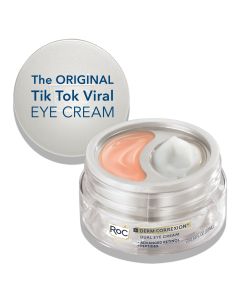 RoC Derm Correxion Dual Eye Cream with Retinol + Peptides for Puffy Eyes &Dark Circles, 0.68 oz"