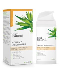 Instanatural Vitamin C Moisturizer with Hyaluronic Acid & Organic Jojoba Oil, 3.4 oz."