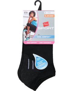 Hanes Sport Women's Cool Comfort No Show Socks Sz 5-9 3pack Brand New w Tags