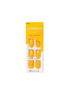 KISS imPRESS Color Press-On Nails, 'Cheerful Heart', 30 Count"