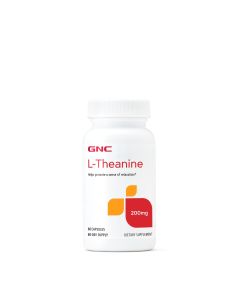 GNC L-Theanine 200mg, 60 Capsules"