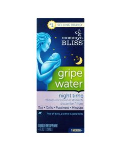 Mommy's Bliss Night Time Gripe Water, 1 Month+, 4 fl oz, 120 ml"