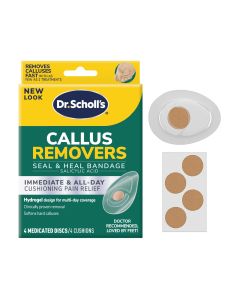 Dr. Scholl's Callus Remover Seal & Heal Bandage with Hydrogel Technology, 4 Ct"