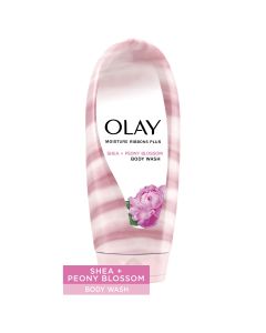 Olay Moisture Ribbons Plus Shea and Peony Blossom Women's Body Wash,  All Skin Types,18 fl oz"