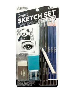 Art Skills 10-Piece Pencil Sketch Set