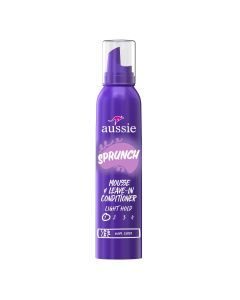 Aussie Sprunch Mousse & Leave-in Conditioner for Curly & Wavy Hair, Unisex, 6 oz"