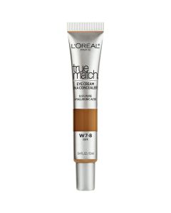 L'Oreal Paris True Match Pure Hyaluronic Acid Eye Concealer, W7-8 Dark, 0.4 fl oz"