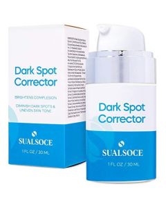 Sualsoce Dark Spot Corrector Serum, Dark Spot Remover with 4-Butylresorcinol, for Face and Body, Age Spots Sun Spots Corrector, All Skin Types 1 fl oz"