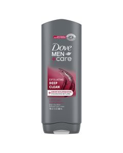 Dove Men+Care Deep Clean Hydrating Purifying Grains Women's Face & Body Wash, Unscented, 18 oz"