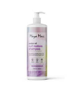 Maya Mari Castor Oil Curl Restore Shampoo - Sulfate Free Damage Repair  Moisture Seal for Dry Coarse Hair, 32 fl oz by Los Angeles Brands"