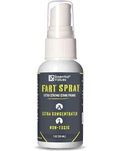 Essential Values Prank Spray, Extra Strong and  Non-Toxic Fart Spray - Perfect Gag Gift (1 fl oz)"