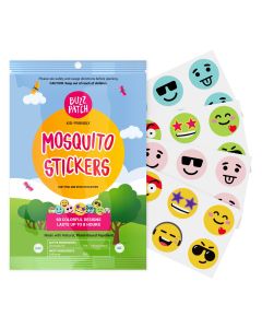 NATPAT BuzzPatch Mosquito Patch Stickers for Kids (24 Pack) - Plant Based Ingredients, Non-Toxic, for Toddlers, Kids"