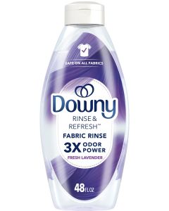 Downy Rinse & Refresh Laundry Odor Remover and Fabric Softener, Fresh Lavender, 48 fl oz, 70 Loads"