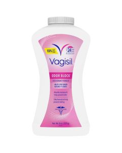 Vagisil Daily Intimate Deodorant Powder, with Odor Block Protection, Talc-Free, 8 oz"