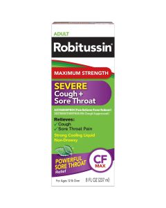 Robitussin Adult Max Strength Severe Cough and Cold Medicine Syrup, 8 Fl Oz"