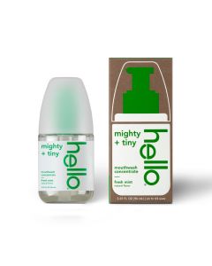 hello Naturally Fresh Mint Mouthwash Concentrate, Alcohol Free, Vegan & SLS Free Rinse"