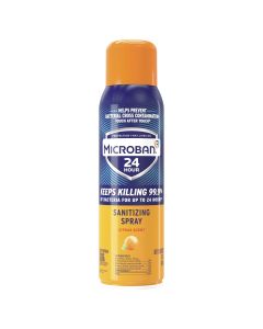 Microban 24 Hour Disinfectant Sanitizing Spray, Citrus Scent, 15 oz"