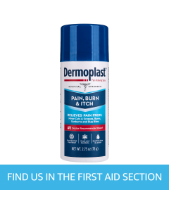 Dermoplast Pain, Burn & Itch Relief Spray for Minor Cuts, Burns and Bug Bites, 2.75 oz"