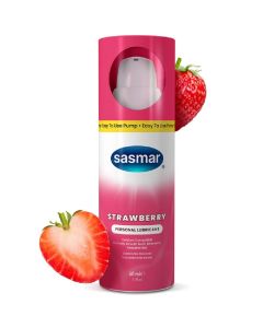 Sasmar Strawberry Premium Personal Lubricant, 2.3 oz"