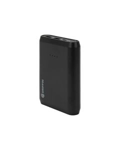 Griffin Reserve - Power bank - 10000 mAh - 17 Watt - 2.4 A - 2 output connectors (2 x USB) - on cable: Micro-USB - black