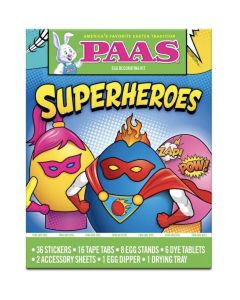 PAAS Superheroes Egg Decorating Kit