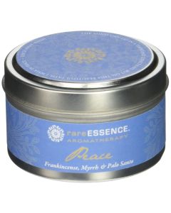 rareESSENCE Aromatherapy Spa Candle Travel Tin, Peace 3.8oz"