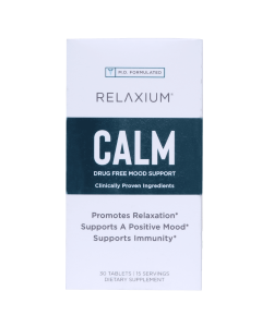 Relaxium Calm, Non-Habit Forming, Stress & Mood Support Supplement, Elevate Mood & Boost Relaxation with Ashwagandha, 5-HTP, GABA, & More, 60 Vegan Capsules, 30 Day Supply"