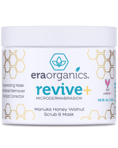 Era Organics Microdermabrasion Facial Scrub & Face Exfoliator - Spa Quality Exfoliating Face Mask with Manuka Honey & Walnut - Moisturizing Facial Exfoliant for Dry Skin, Blackheads, Wrinkles, Acne +"