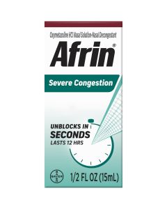 Afrin Severe Congestion 12 Hour Nasal Decongestant Spray - 15 mL