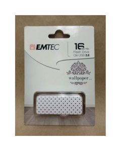 Emtec M700 Wallpaper Flash Drive,16GB,Black Dot, ECMMD16GM710WP11"