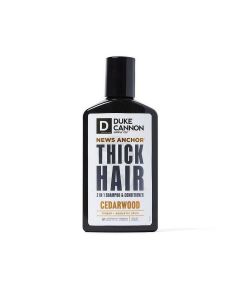 DUKE CANNON SUPPLY CO CEDARHAIR 10OZ NEWS ANCHOR 2-IN-1 HAIR WASH - CEDARWOOD