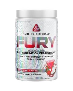 Core Nutritionals Fury V2 Platinum Next Generation Pre Workout 20 Servings (Strawberry Colada)