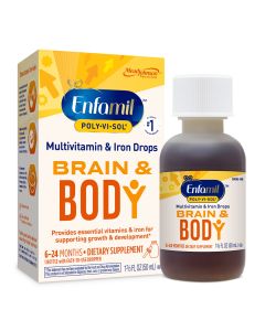 Enfamil Poly-Vi-Sol Liquid Multivitamin Supplement and Iron for Infants and Toddlers 50 mL dropper bottle