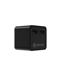 Griffin PowerBlock Dual Universal - Power adapter - 12 Watt - 2 output connectors (USB) - black