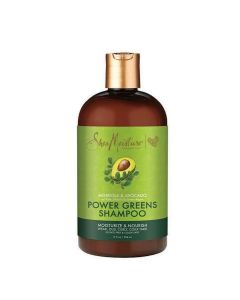 SheaMoisture Power Greens Daily Shampoo for Curly Hair, Moringa and Avocado, 13 fl oz"