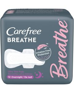 Carefree Breathe ON UT Pads 12 Count Pack of 8